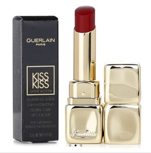 Guerlain KissKiss Shine Bloom 819 Corolla Rouge – Glossy Red Lipstick